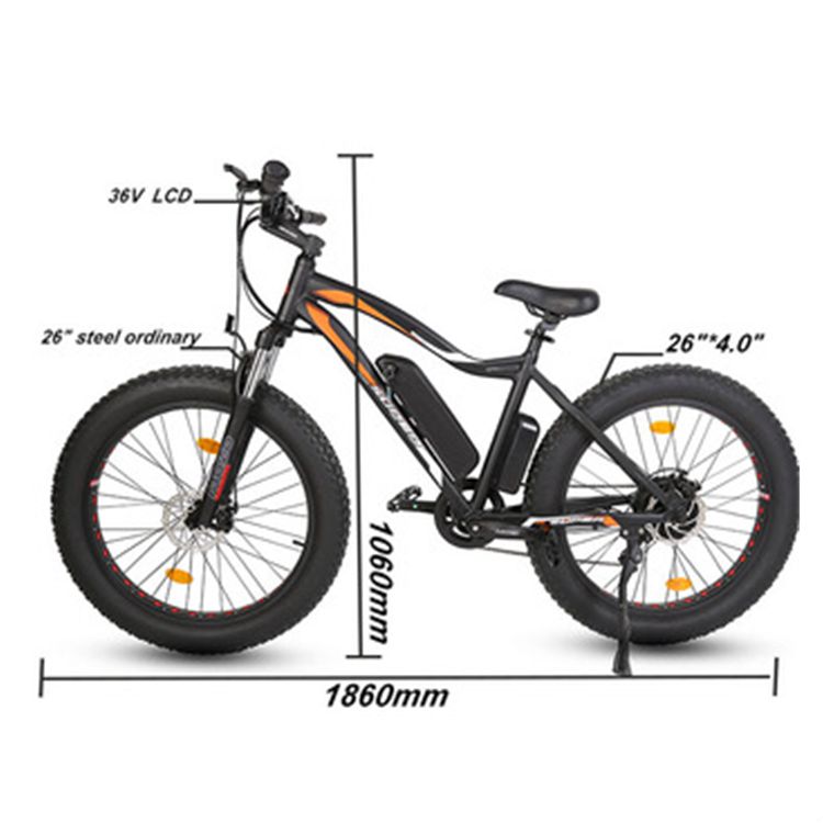 ROCKET26 36V 500W 13AH электрический велосипед для бездорожья и пляжа с толстыми шинами