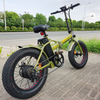 FATBIKE20 OEM ODM Fat Tire E Bike 500W 750W 36V 48V Bicicleta eléctrica Marco de aleación de aluminio plegable con pantalla LCD de alimentación