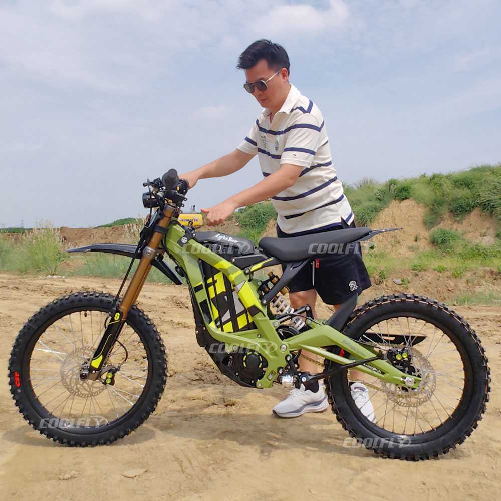COOLFLY 2026 Surron Light Bee X Electric Dirt Bike 72V 10000W 35AH Big Battery Full Suspension Surron Bike Dirt Ebike