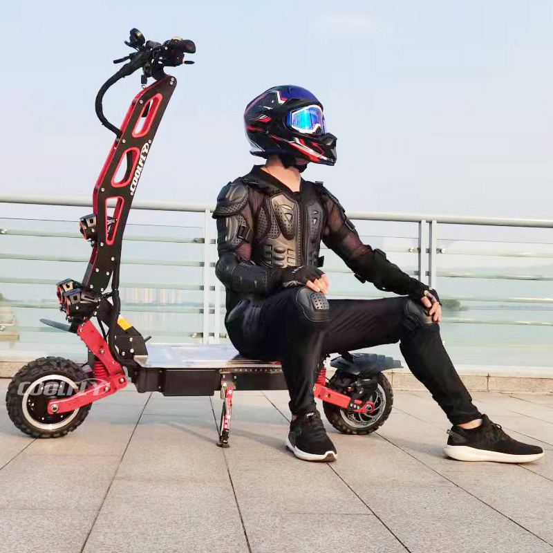 PLUS-D11-2 60V6000W35AH King Of Cross Country Dual Motors High Power Fast Electric Scooter for Adult 