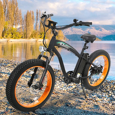 HAMMER26 48V 1000W 13AH Mountain Hero E-bike Fat Tire Cross Country Suspension Frok Electric Bike with F/R Hydraulics