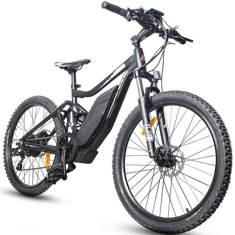 TORNADO26 48V 750W 12AH Bicicleta de montaña eléctrica MTB con suspensión total