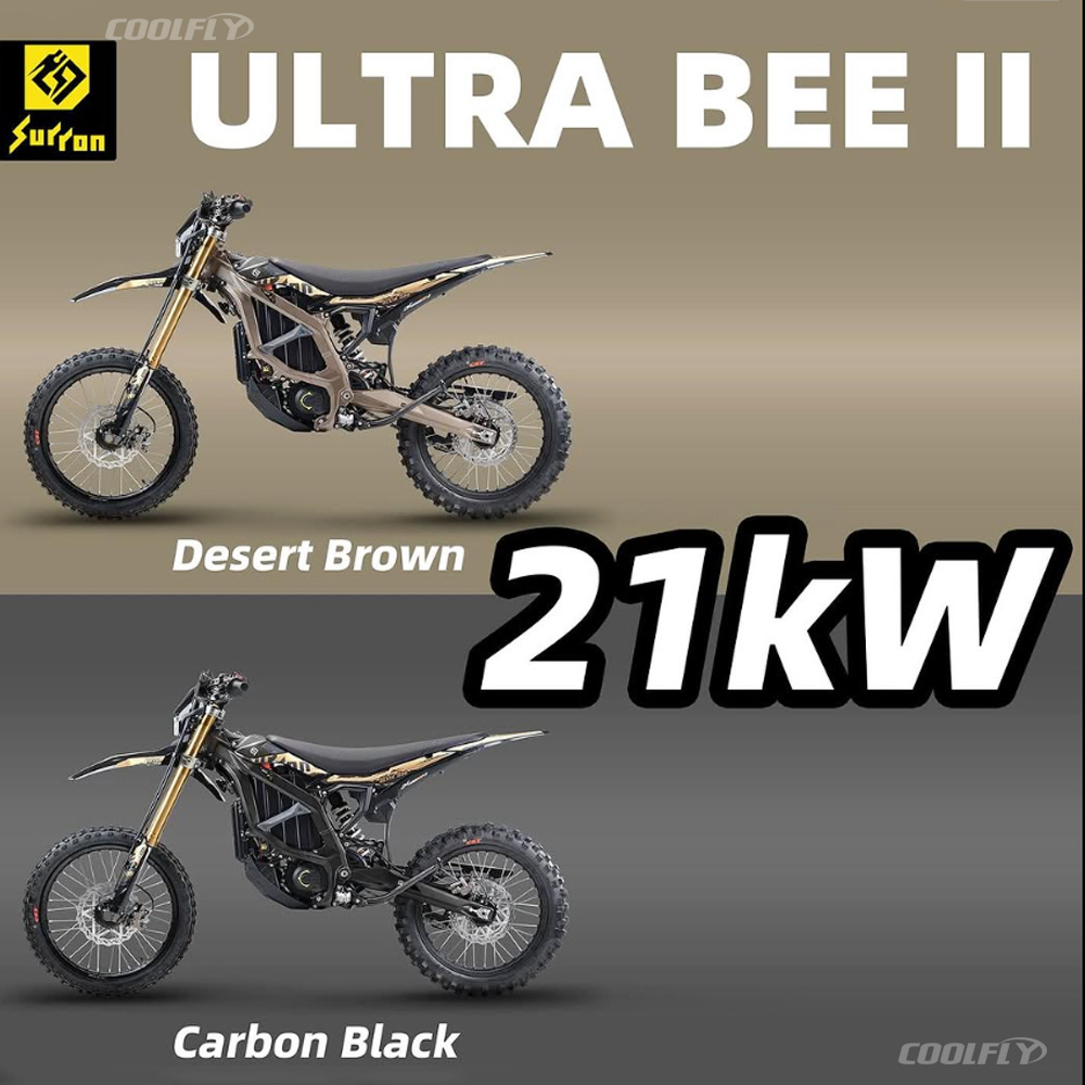 2025 Surron Ultra Bee 21kw Electric Road Bike CDSM Surron Ultra Bee Black Edition con espejos retrovisores 